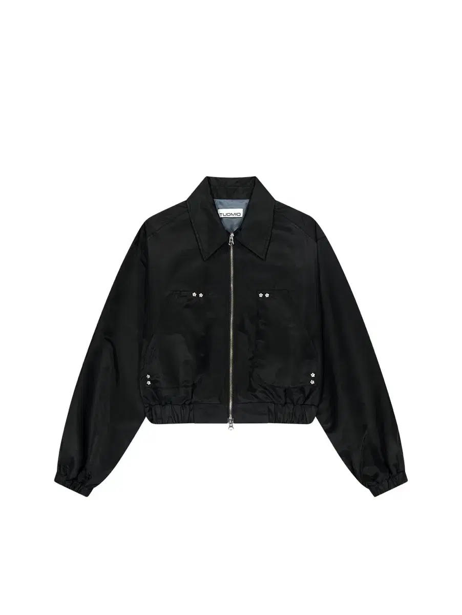 뚜오미오 RUFFLE BOMBER JACKET [BLACK]